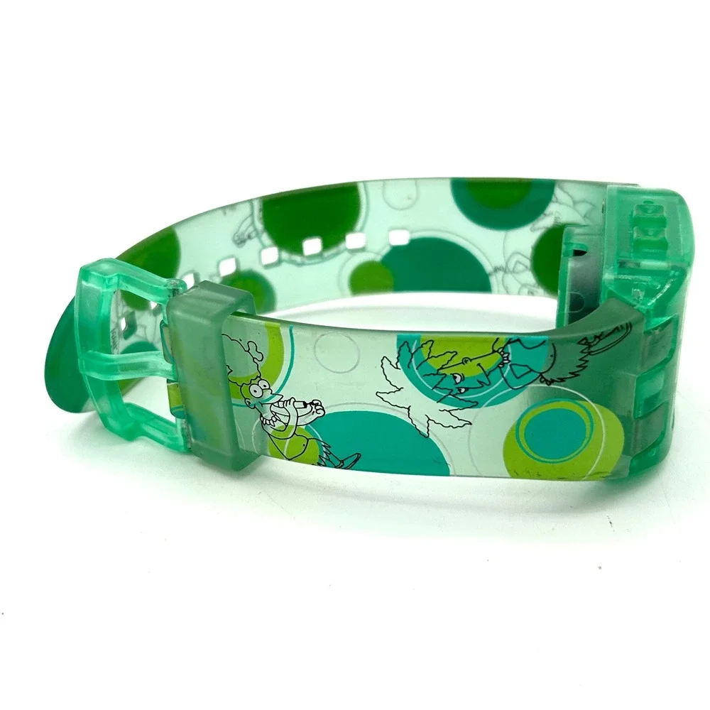 The Simpsons Krusty the Clown Digital Watch Unisex OS Green Good Y2K Vintage